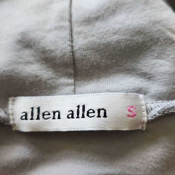 allen allen Lt. Grey Fit /Flare Turtleneck Knit Dress w/ Front Pkts - Picture 8 of 9